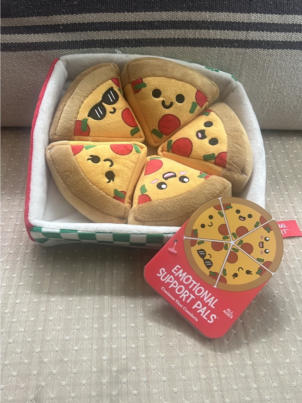 Emotion Support Plush Pizza Slice Set - Yellow